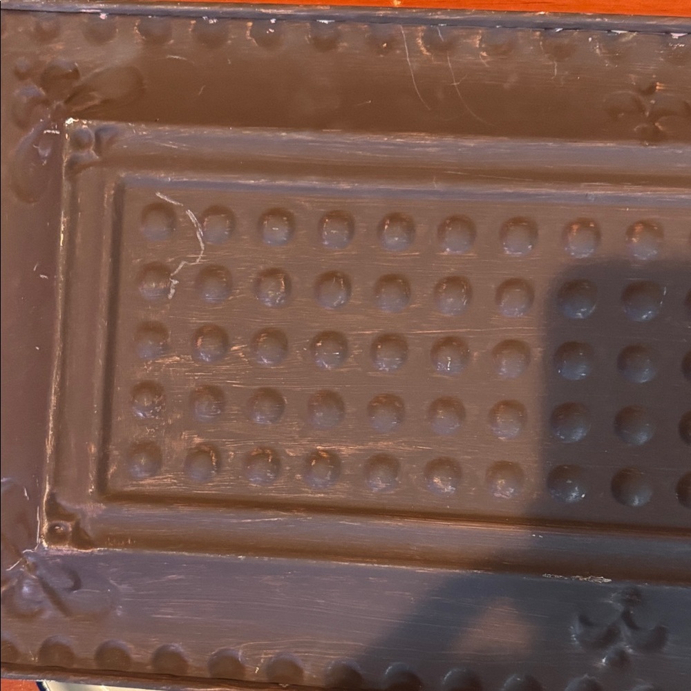 Rustic Metal Tray with Handles - Picture 14 of 16